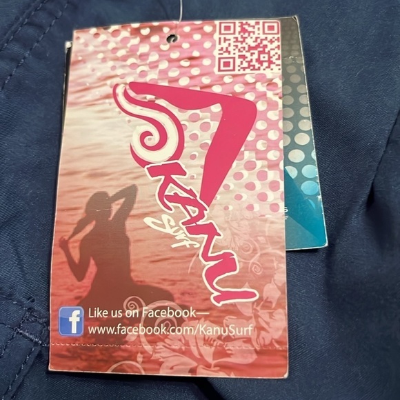 NWT Kanu Surf Womens Breeze Solid Stretch Boardshort size 13 navy - Picture 4 of 6